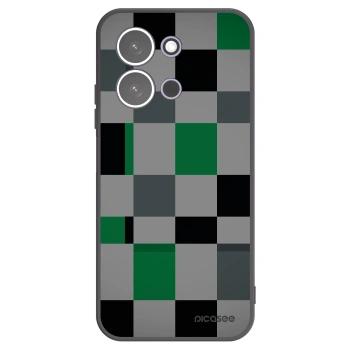 Picasee silikónový čierny obal pre Xiaomi Redmi 15C 5G - Block Grid