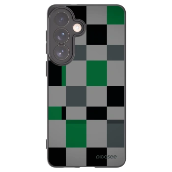 Picasee silikónový čierny obal pre Samsung Galaxy S26+ - Block Grid