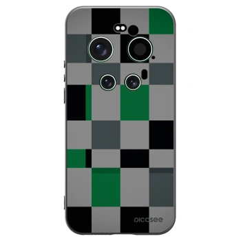 Picasee silikónový čierny obal pre Xiaomi 17 Ultra - Block Grid
