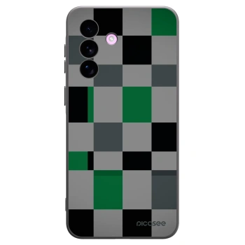 Picasee silikónový čierny obal pre Samsung Galaxy A57 5G - Block Grid