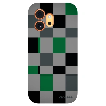 Picasee silikónový čierny obal pre Honor 600 - Block Grid