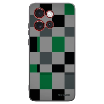 Picasee silikónový čierny obal pre Motorola Edge 60 Neo 5G - Block Grid