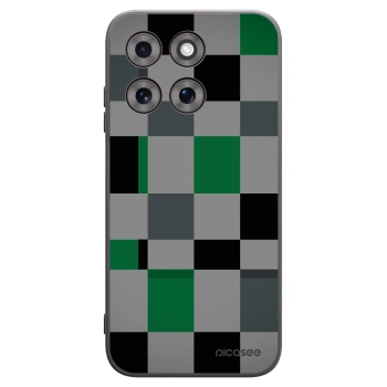 Picasee silikónový čierny obal pre Motorola Moto G77 - Block Grid