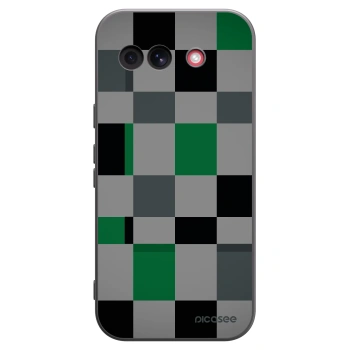 Picasee silikónový čierny obal pre Google Pixel 10a - Block Grid