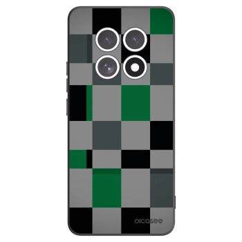 Picasee silikónový čierny obal pre Xiaomi Redmi Note 15 5G - Block Grid