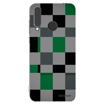 Picasee silikónový prehľadný obal pre Honor 20 Lite - Block Grid