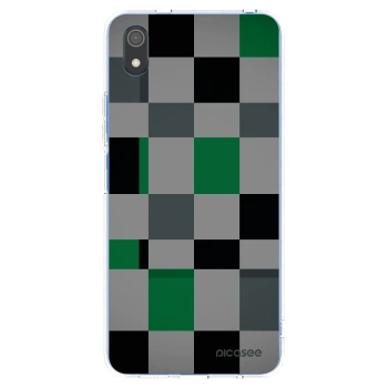 Picasee silikónový prehľadný obal pre Xiaomi Redmi 7A - Block Grid