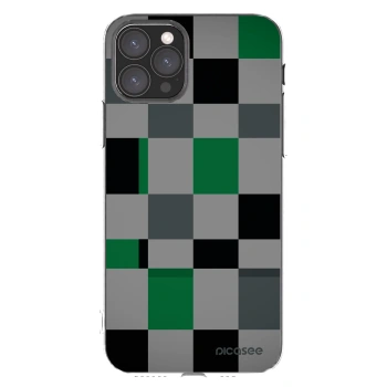 Picasee silikónový prehľadný obal pre Apple iPhone 11 Pro - Block Grid
