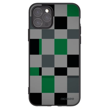Picasee silikónový čierny obal pre Apple iPhone 11 Pro - Block Grid