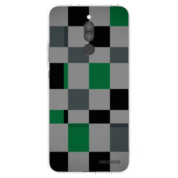 Picasee silikónový prehľadný obal pre Xiaomi Redmi 8 - Block Grid