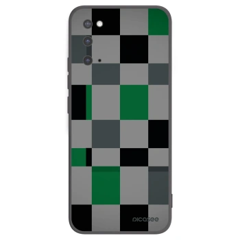 Picasee silikónový čierny obal pre Samsung Galaxy S20 G980F - Block Grid