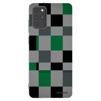 Picasee silikónový prehľadný obal pre Samsung Galaxy S20+ G985F - Block Grid