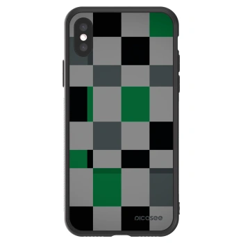 Picasee ULTIMATE CASE pro Apple iPhone X/XS - Block Grid