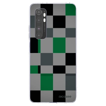 Picasee silikónový prehľadný obal pre Xiaomi Mi Note 10 Lite - Block Grid