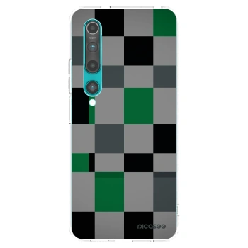 Picasee silikónový prehľadný obal pre Xiaomi Mi 10 - Block Grid