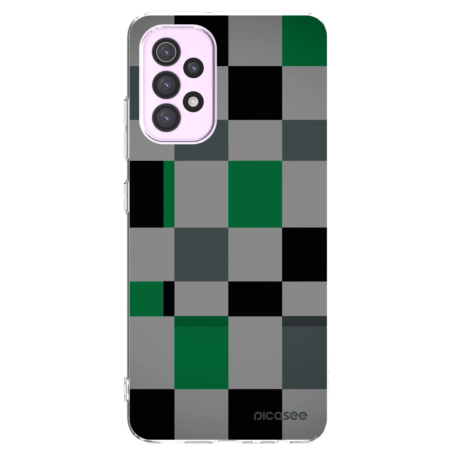 Picasee silikónový prehľadný obal pre Samsung Galaxy A32 5G A326B - Block Grid