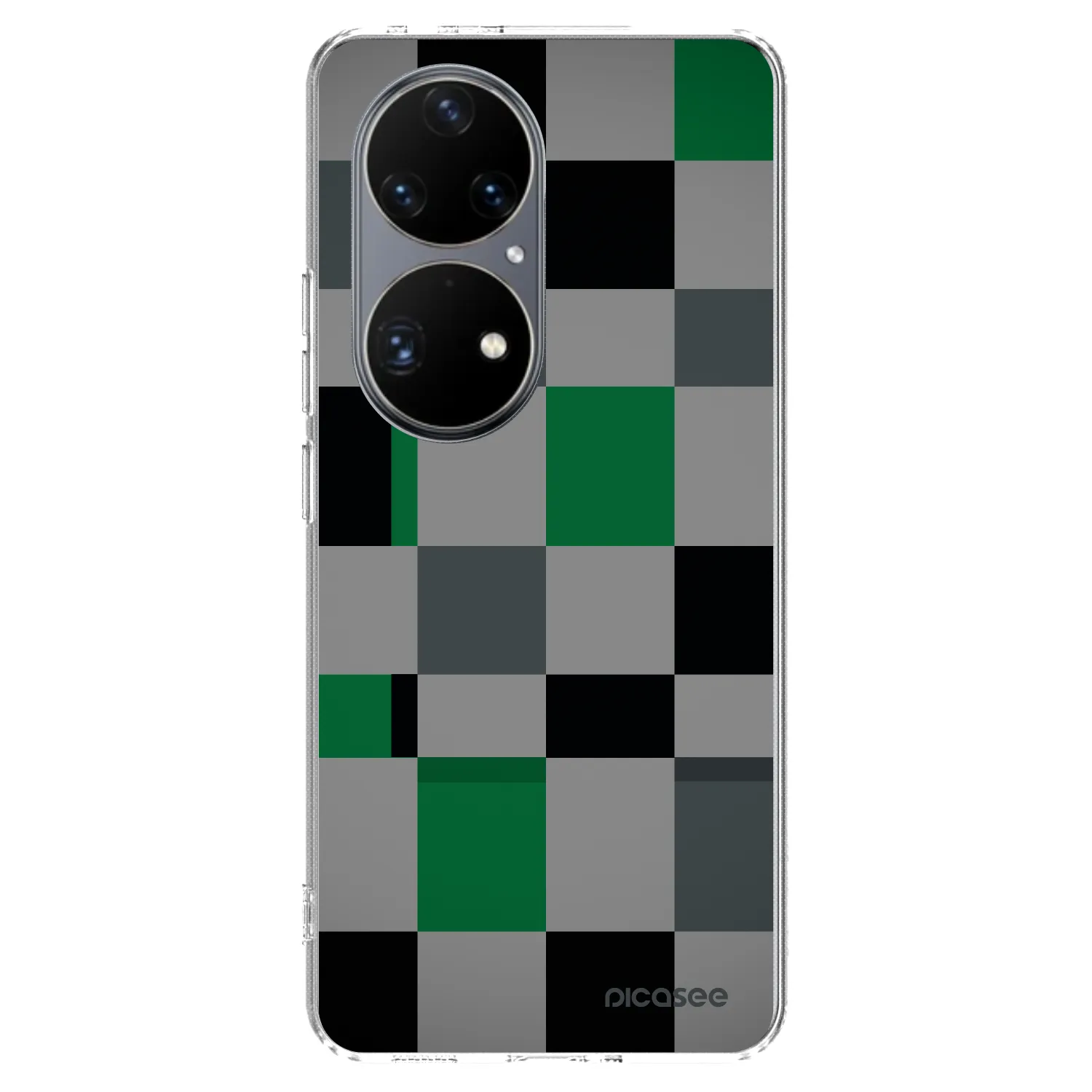 Picasee silikónový prehľadný obal pre Huawei P50 - Block Grid