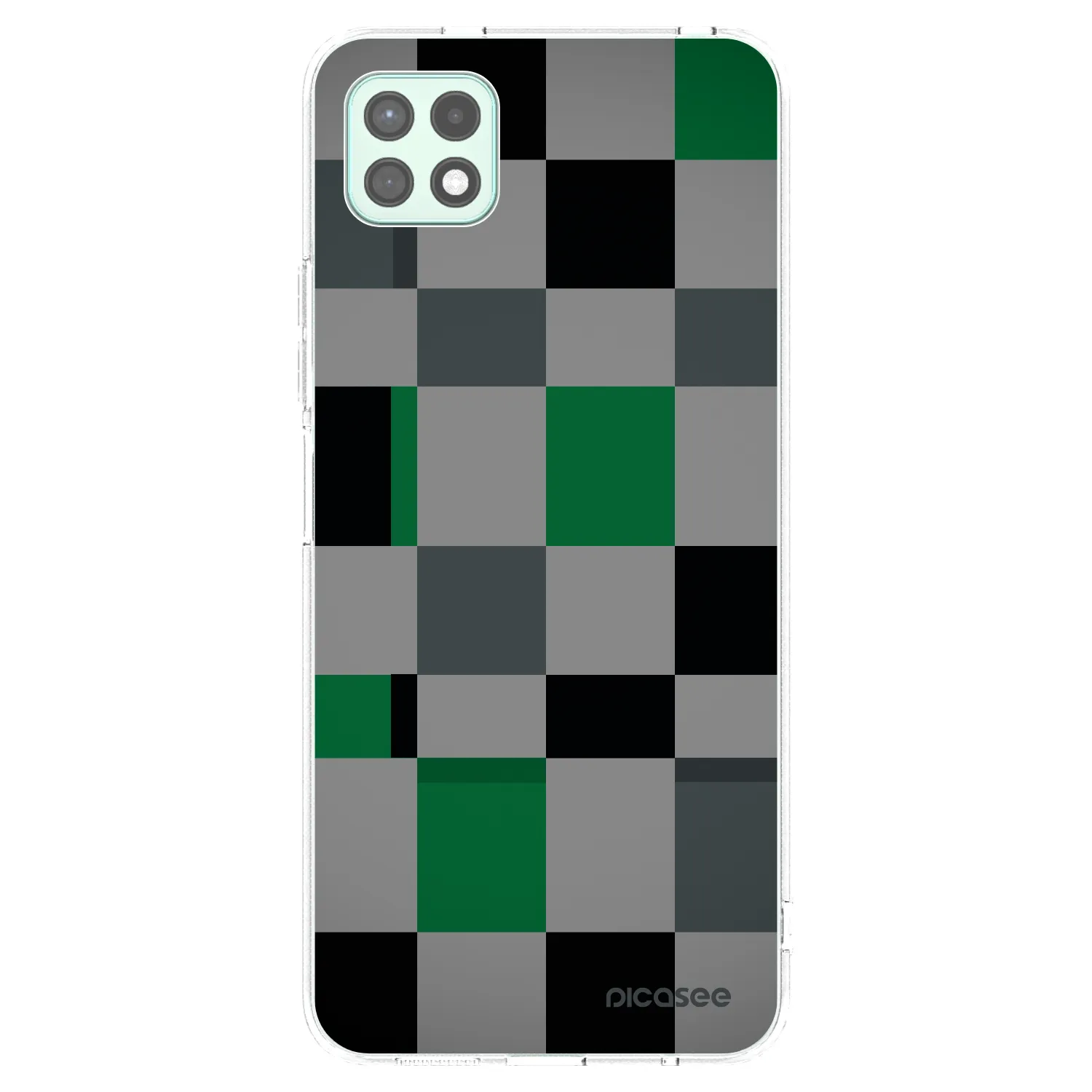 Picasee silikónový prehľadný obal pre Samsung Galaxy A22 A226B 5G - Block Grid