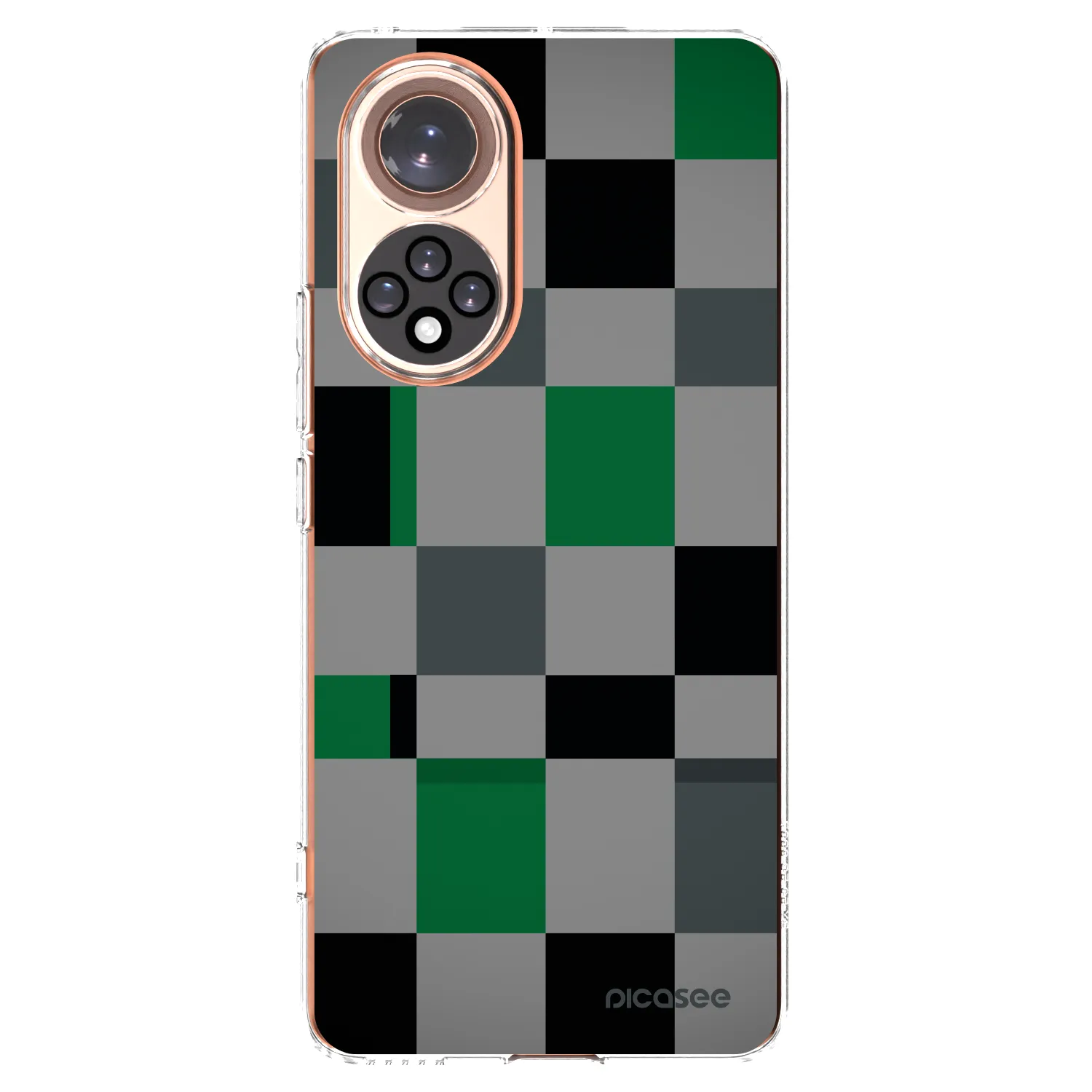 Picasee silikónový prehľadný obal pre Huawei Nova 9 - Block Grid