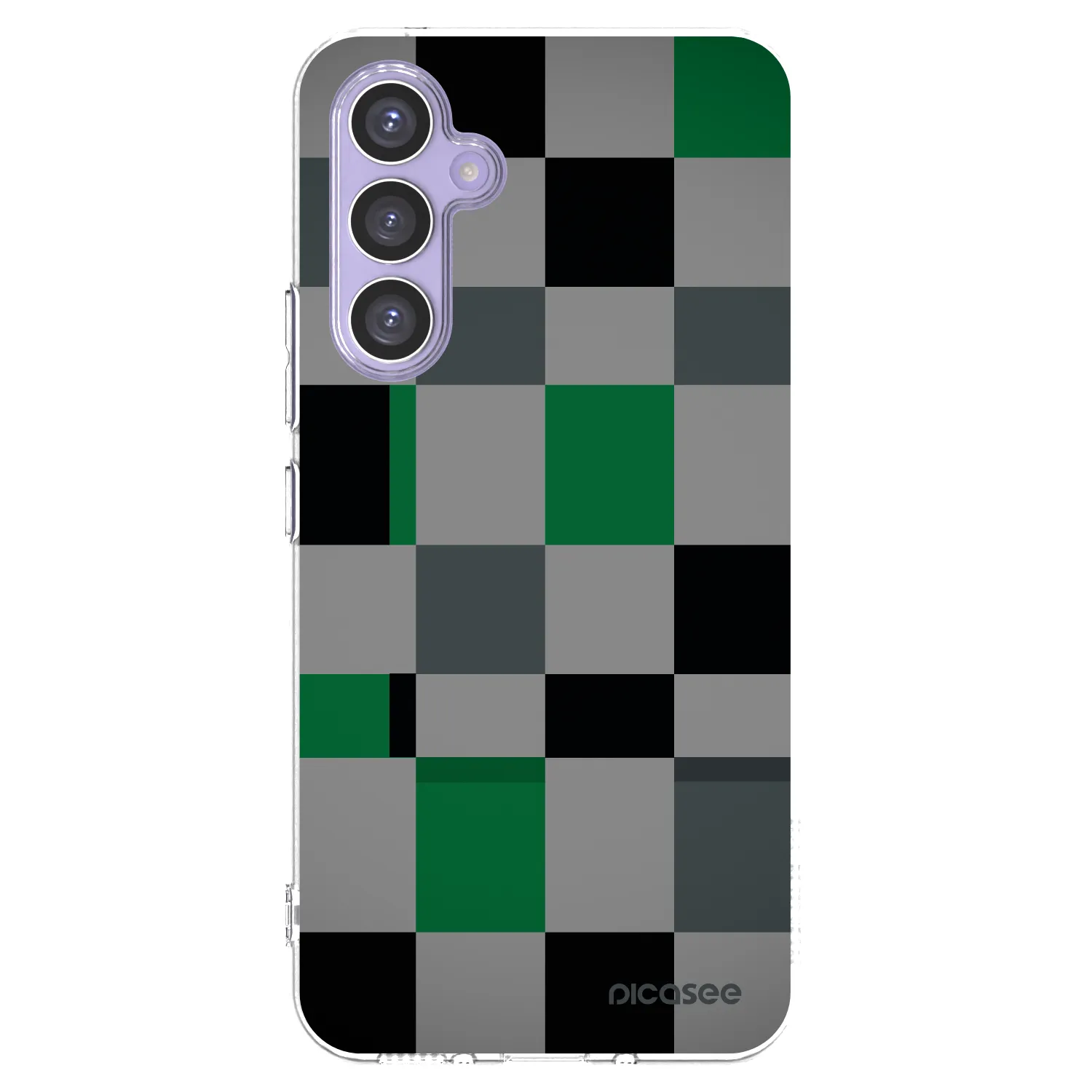 Picasee silikónový prehľadný obal pre Samsung Galaxy A54 5G A546B - Block Grid