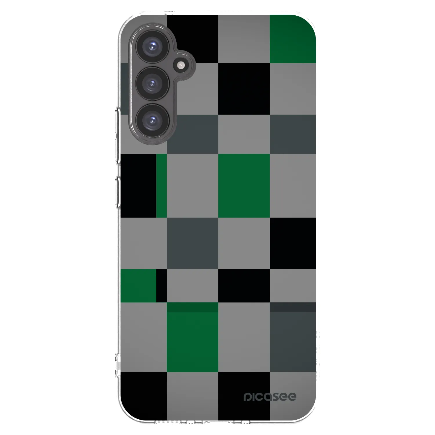 Picasee silikónový prehľadný obal pre Samsung Galaxy A34 5G A346B - Block Grid