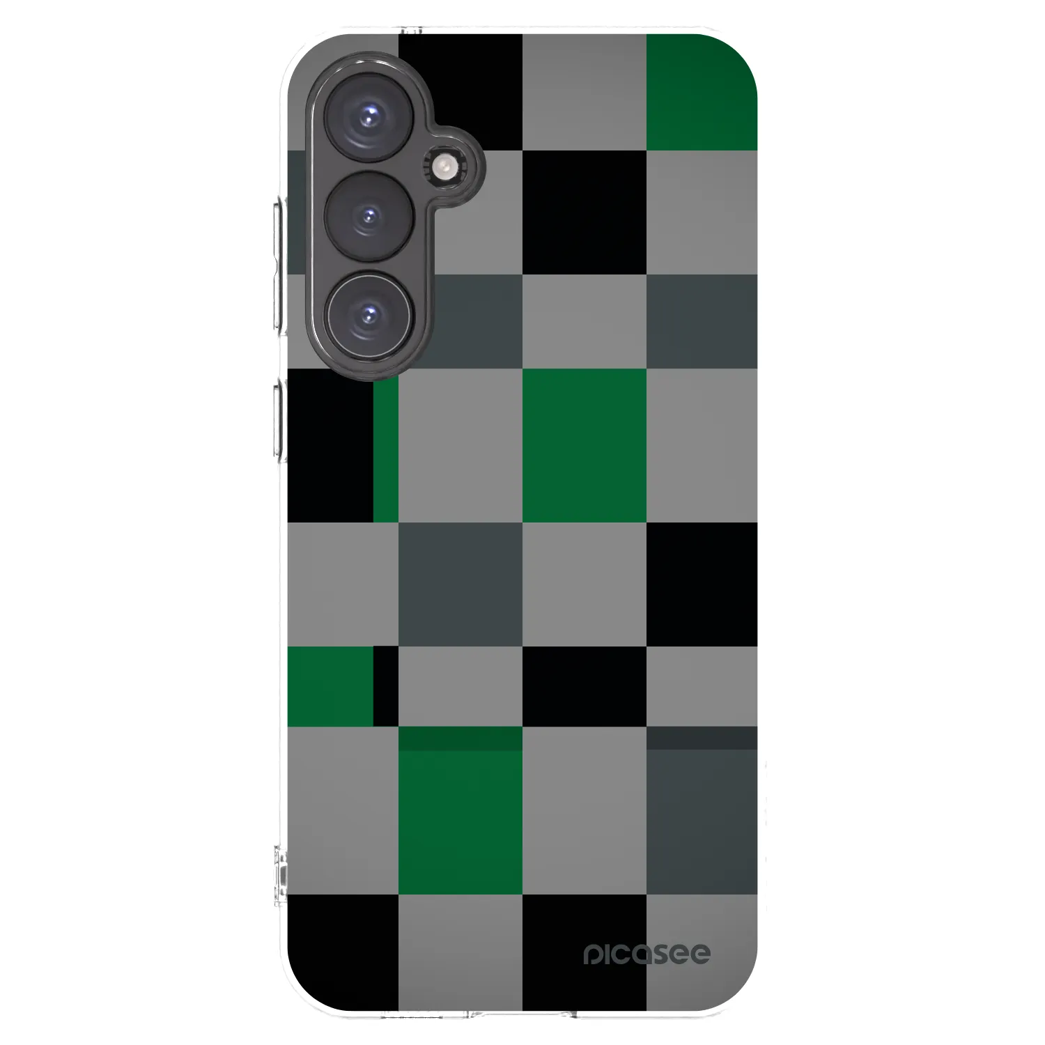 Picasee silikónový prehľadný obal pre Samsung Galaxy S23 FE S711B - Block Grid