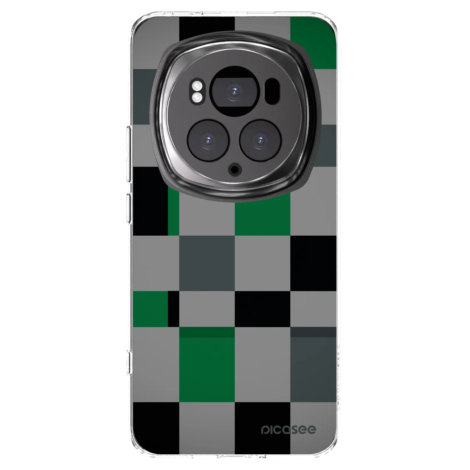 Picasee silikónový prehľadný obal pre Honor Magic6 Pro - Block Grid