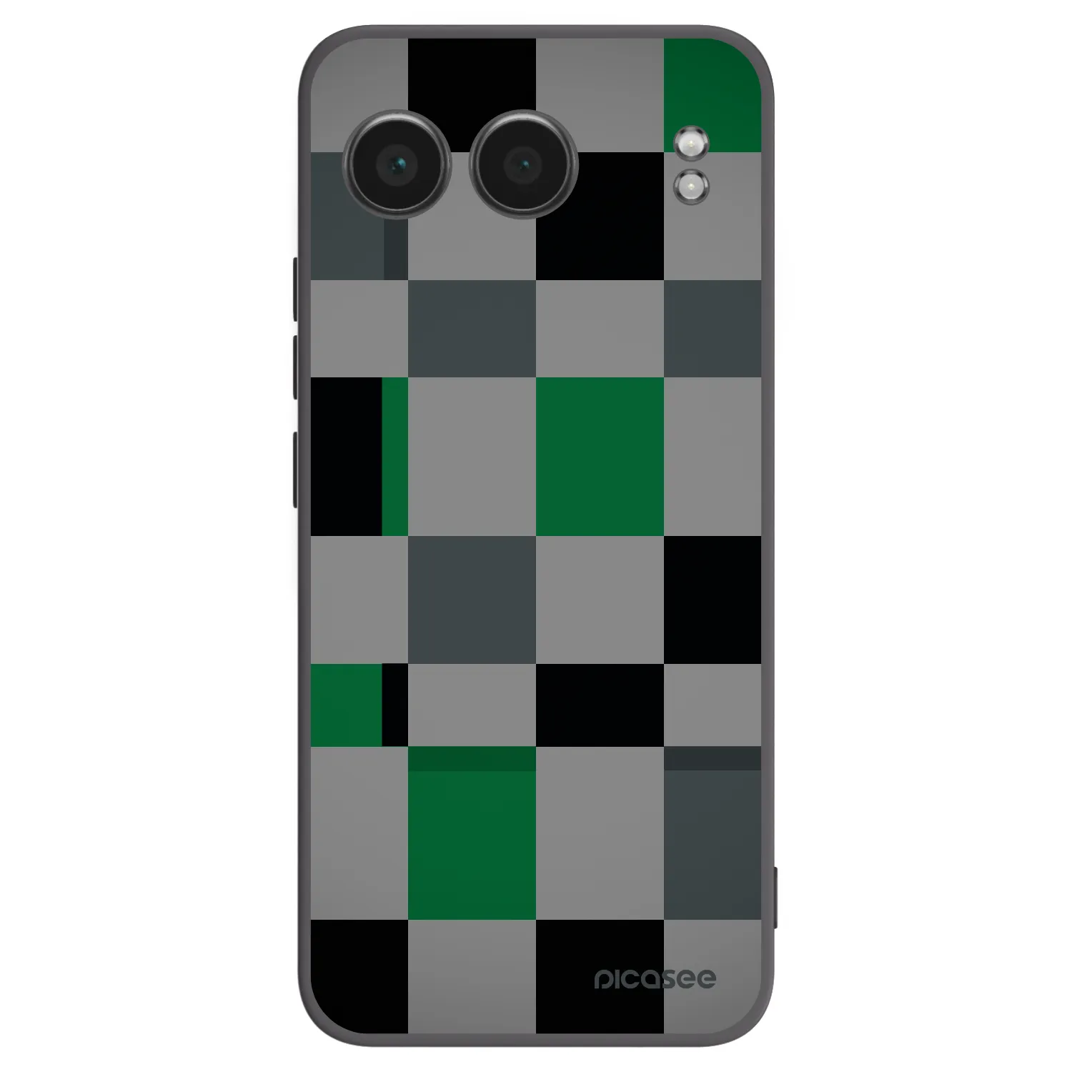 Picasee silikónový čierny obal pre OnePlus Nord 4 - Block Grid