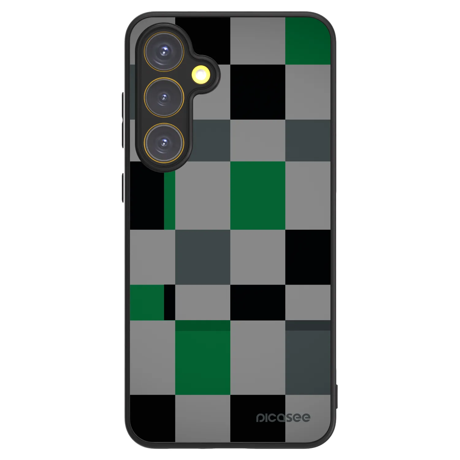Picasee ULTIMATE CASE PowerShare pro Samsung Galaxy S24 FE S721B - Block Grid