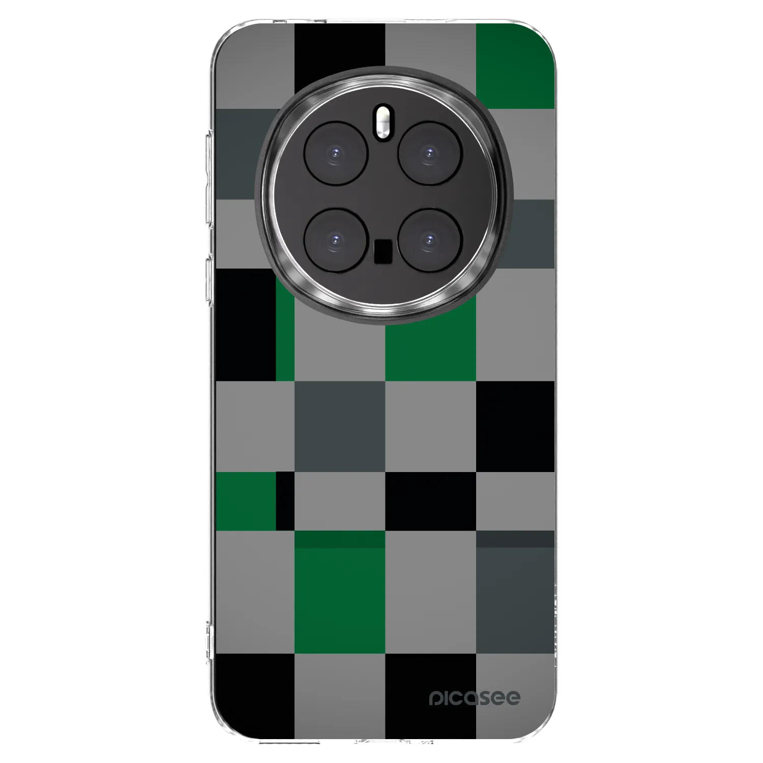 Picasee silikónový prehľadný obal pre Honor Magic7 Pro 5G - Block Grid