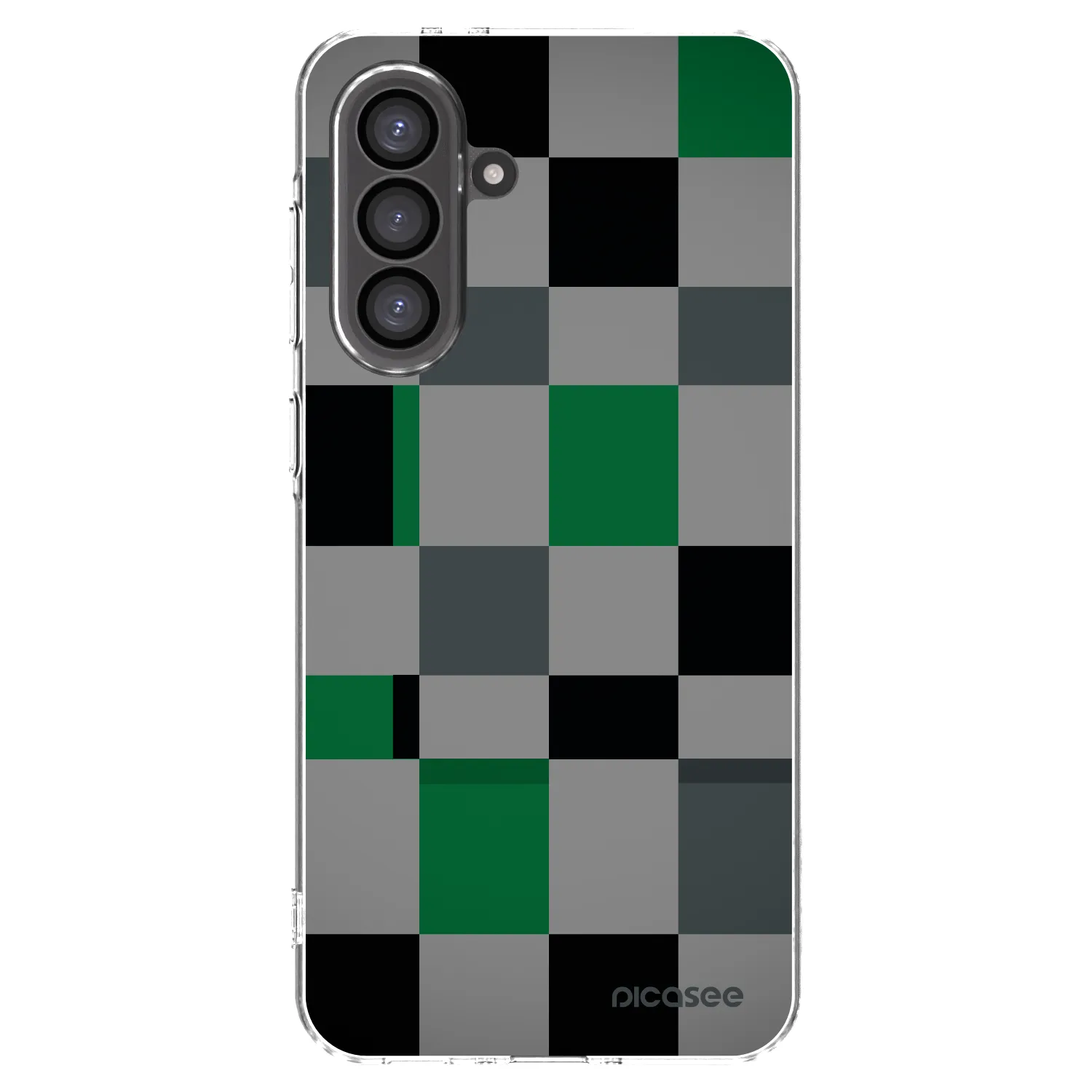 Picasee silikónový prehľadný obal pre Samsung Galaxy A56 5G A566B - Block Grid