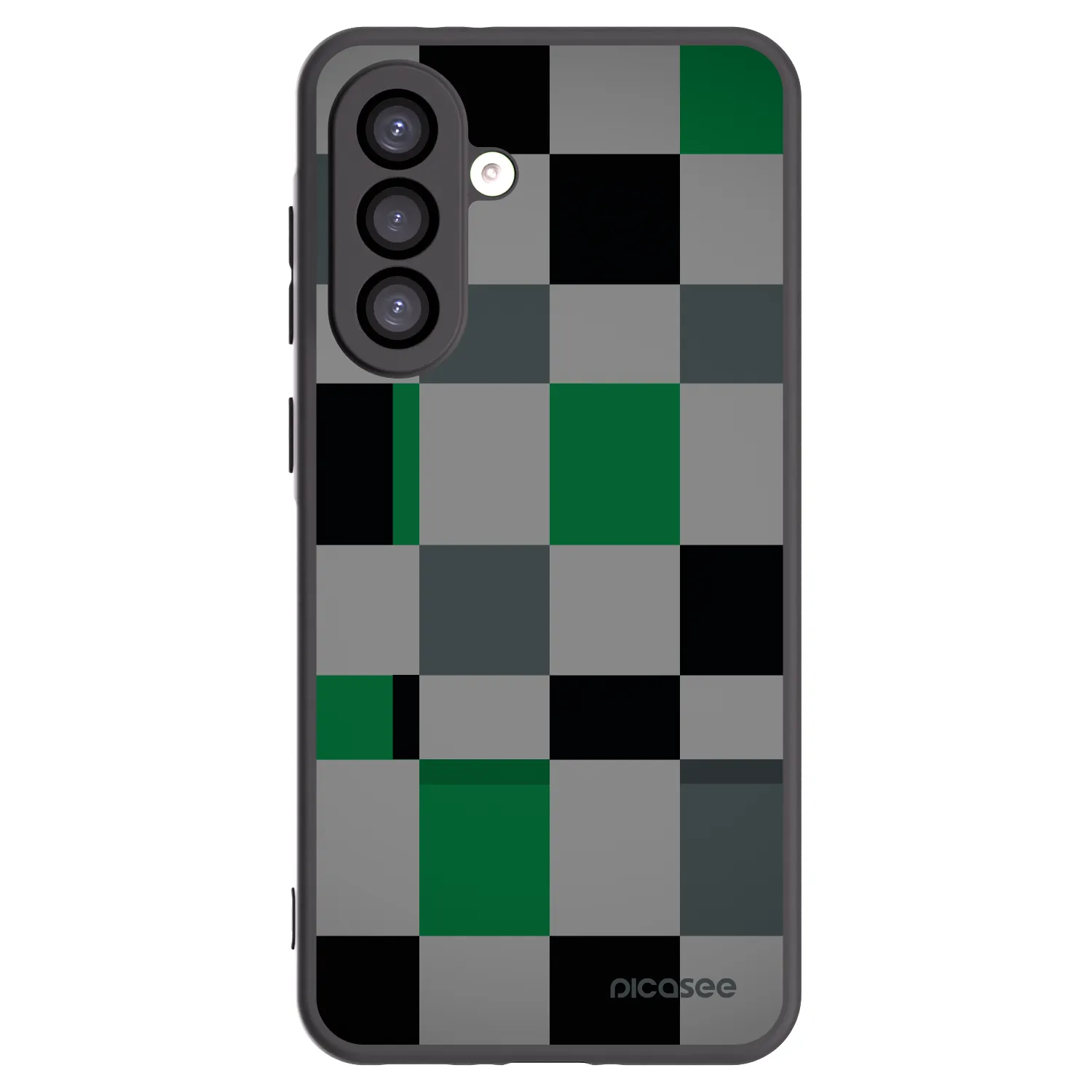 Picasee silikónový čierny obal pre Samsung Galaxy A26 5G A266B - Block Grid