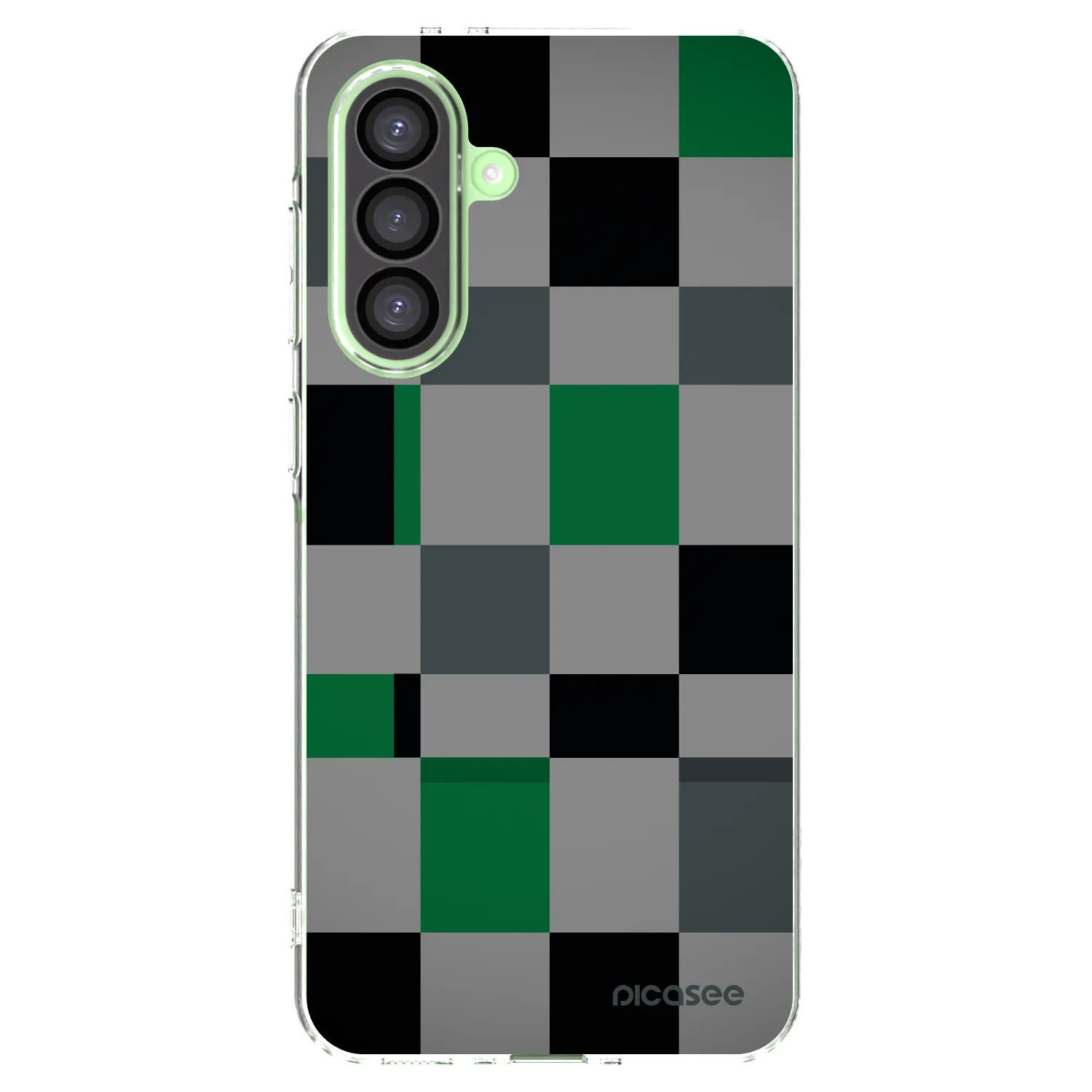 Picasee silikónový prehľadný obal pre Samsung Galaxy A26 5G A266B - Block Grid