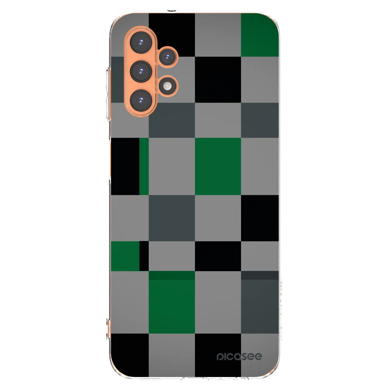 Picasee silikónový prehľadný obal pre Samsung Galaxy A13 5G - Block Grid