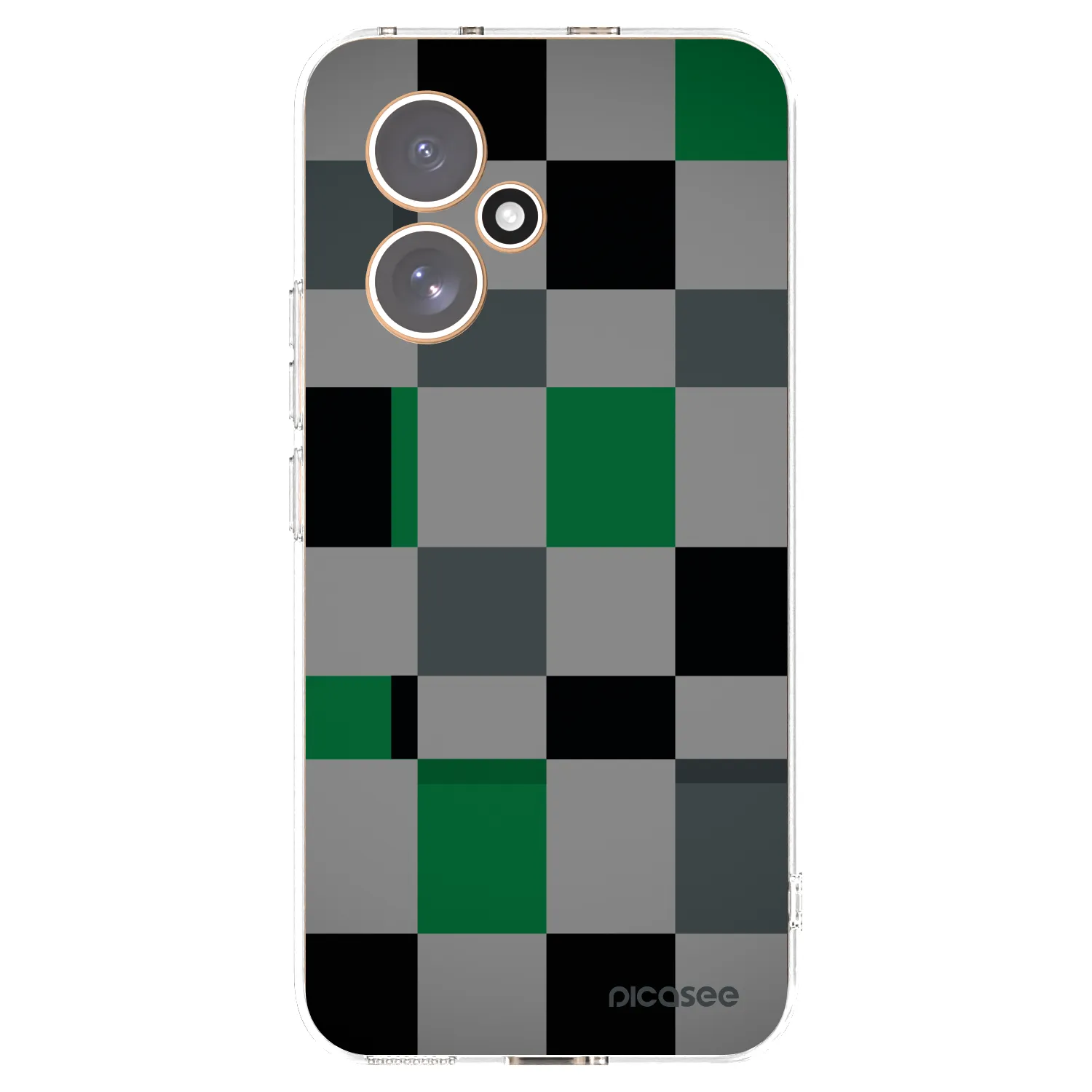Picasee silikónový prehľadný obal pre Honor 400 5G - Block Grid