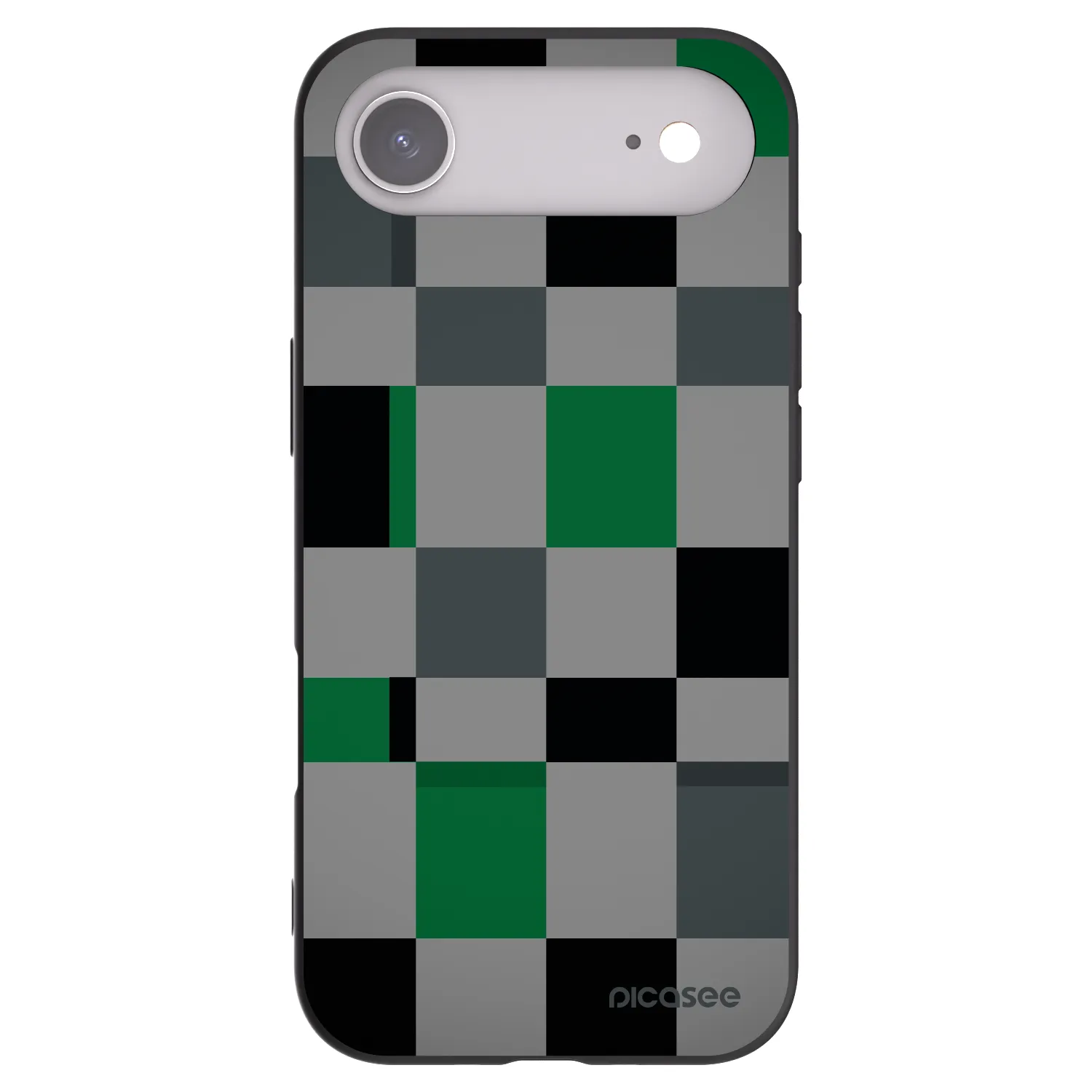 Picasee silikónový čierny obal pre Apple iPhone Air - Block Grid