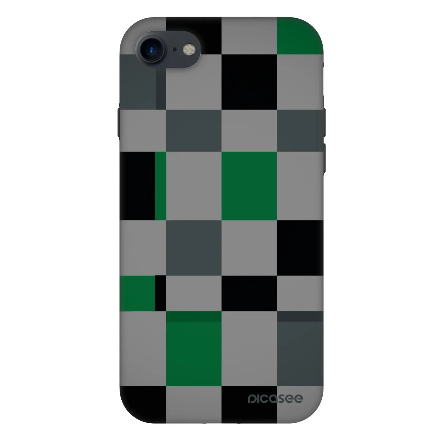 Picasee Fashion Case pre Apple iPhone SE 2022 - Block Grid