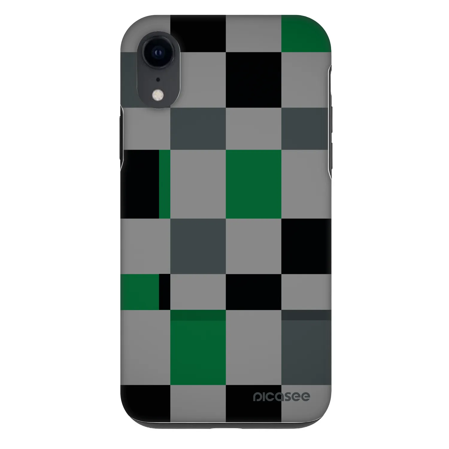 Picasee Fashion Case pre Apple iPhone XR - Block Grid