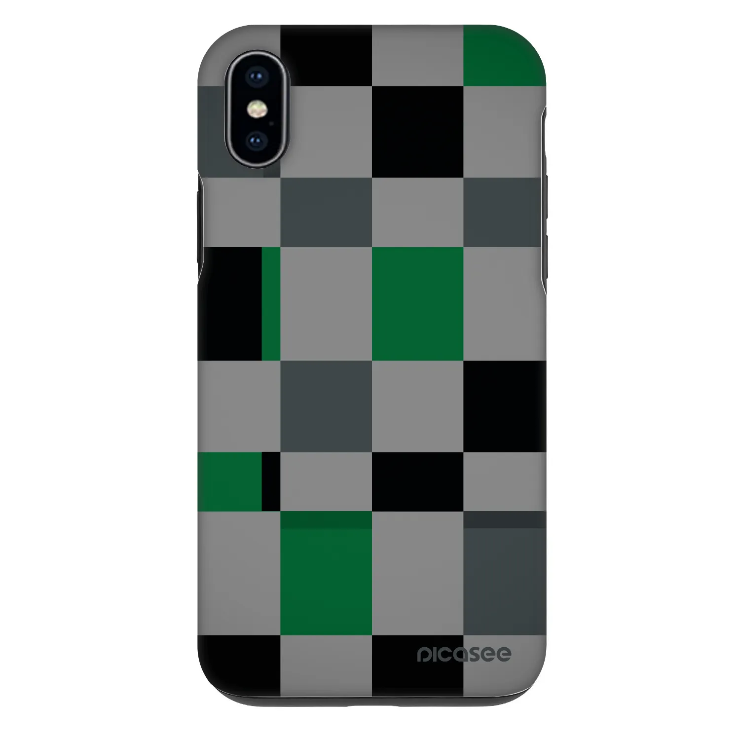 Picasee Fashion Case pre Apple iPhone XS Max - Block Grid