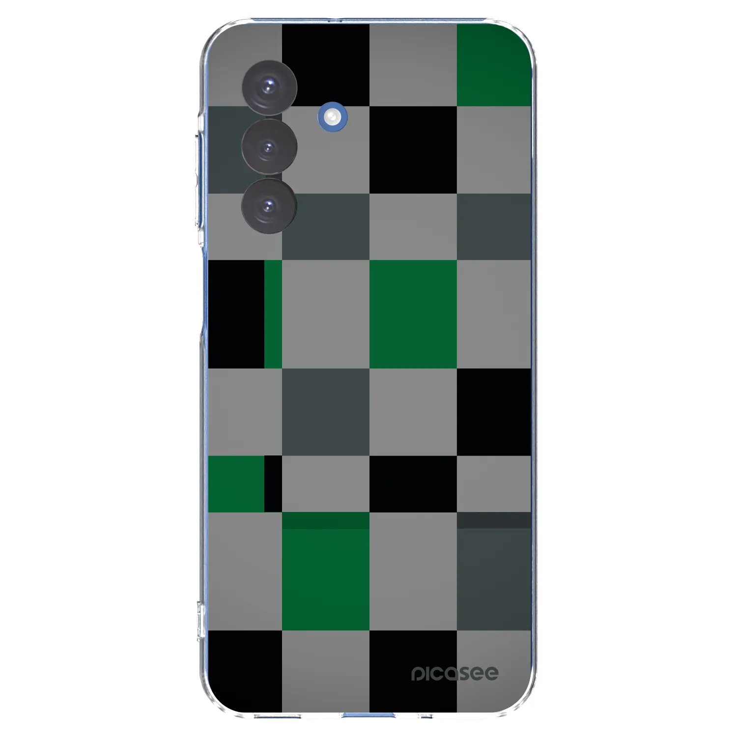 Picasee silikónový prehľadný obal pre Samsung Galaxy A17 5G - Block Grid