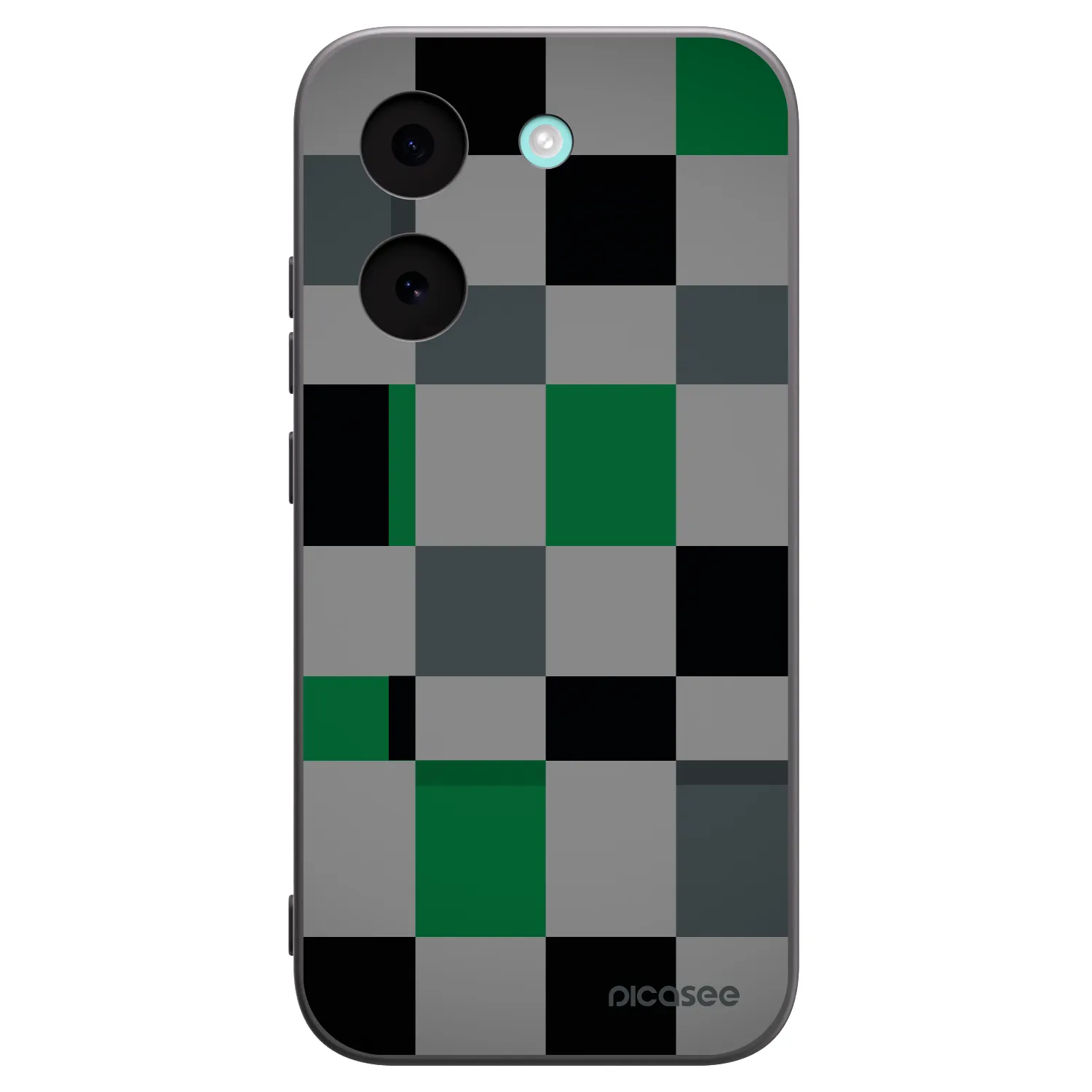 Picasee silikónový čierny obal pre Xiaomi Poco X8 Pro - Block Grid