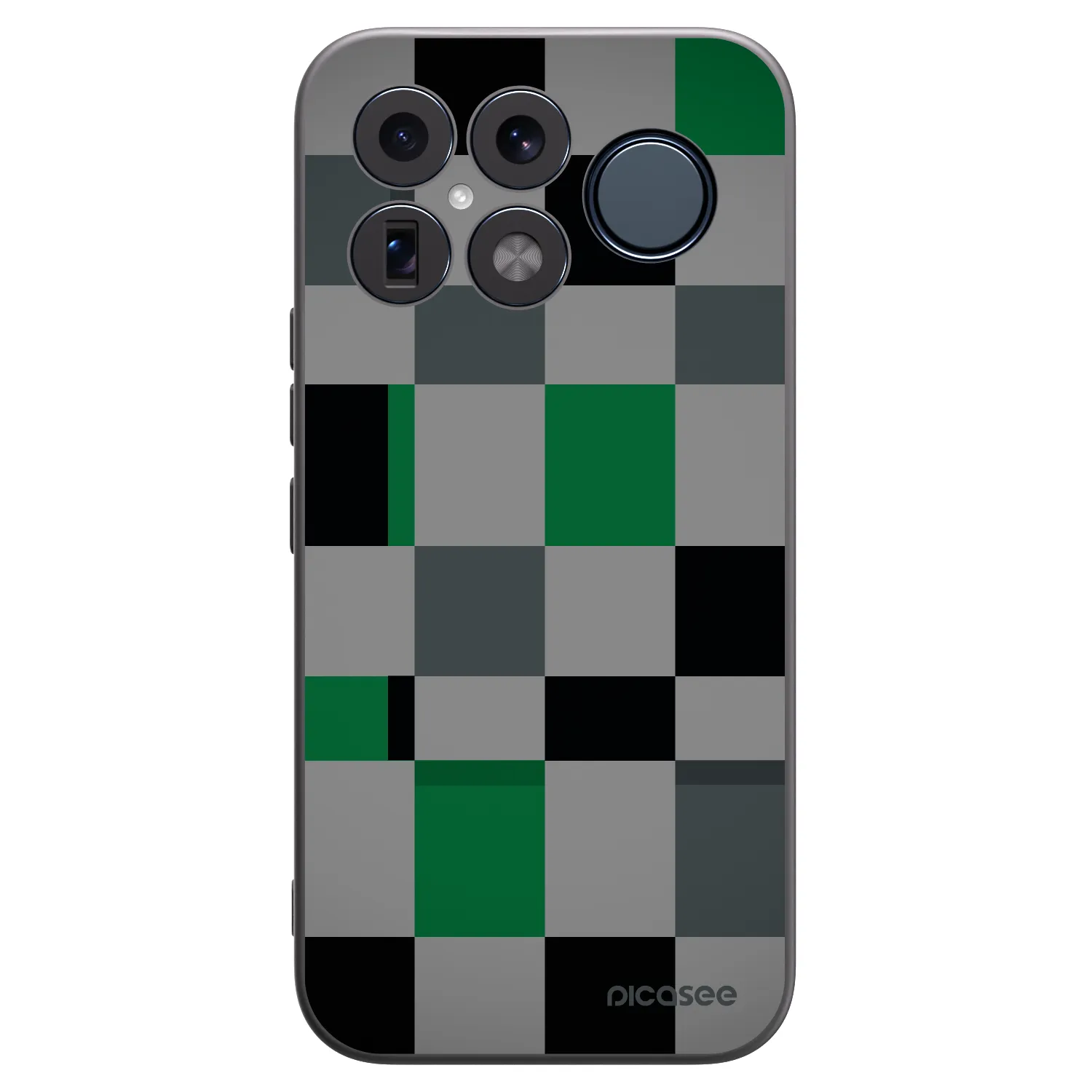 Picasee silikónový čierny obal pre Xiaomi Poco F8 Ultra - Block Grid