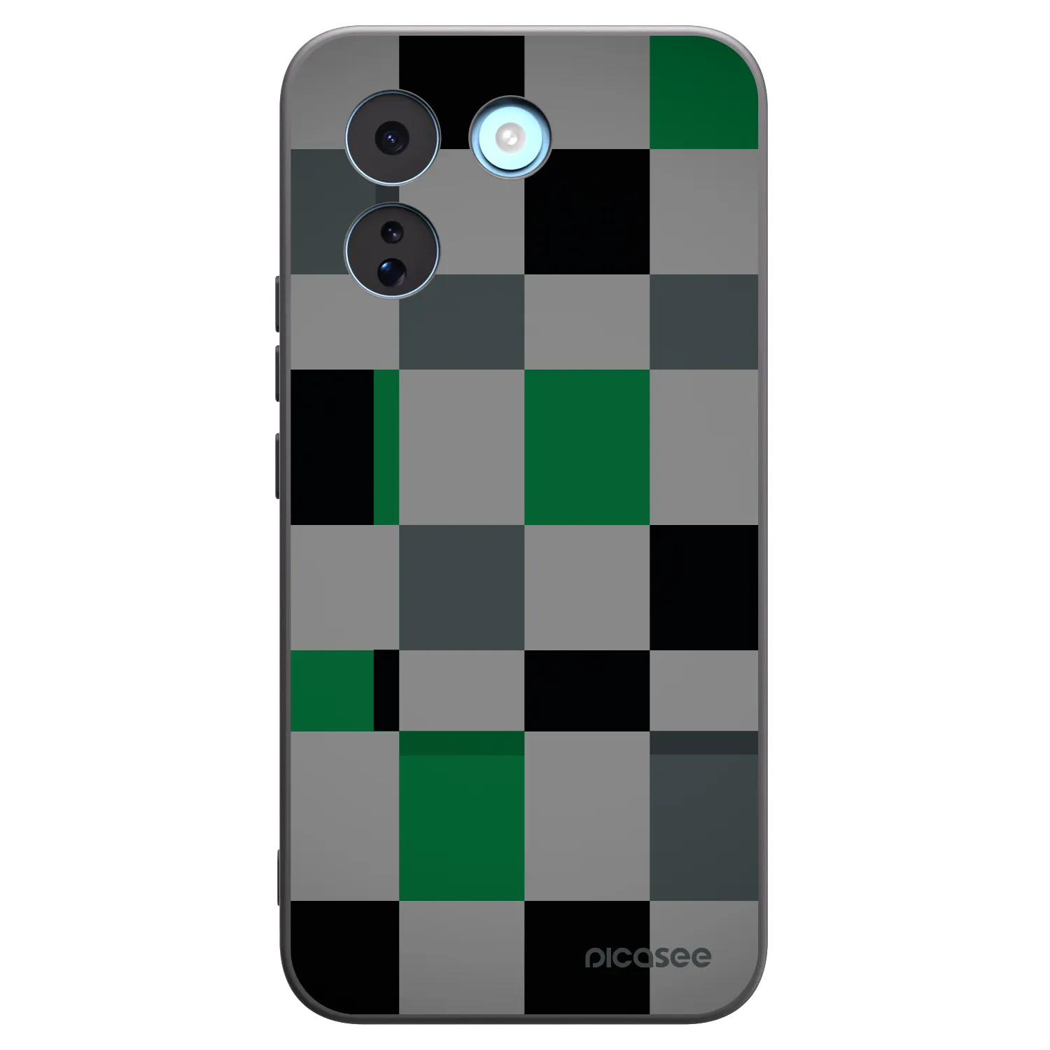 Picasee silikónový čierny obal pre Xiaomi Redmi Note 17 Pro MAX 5G - Block Grid