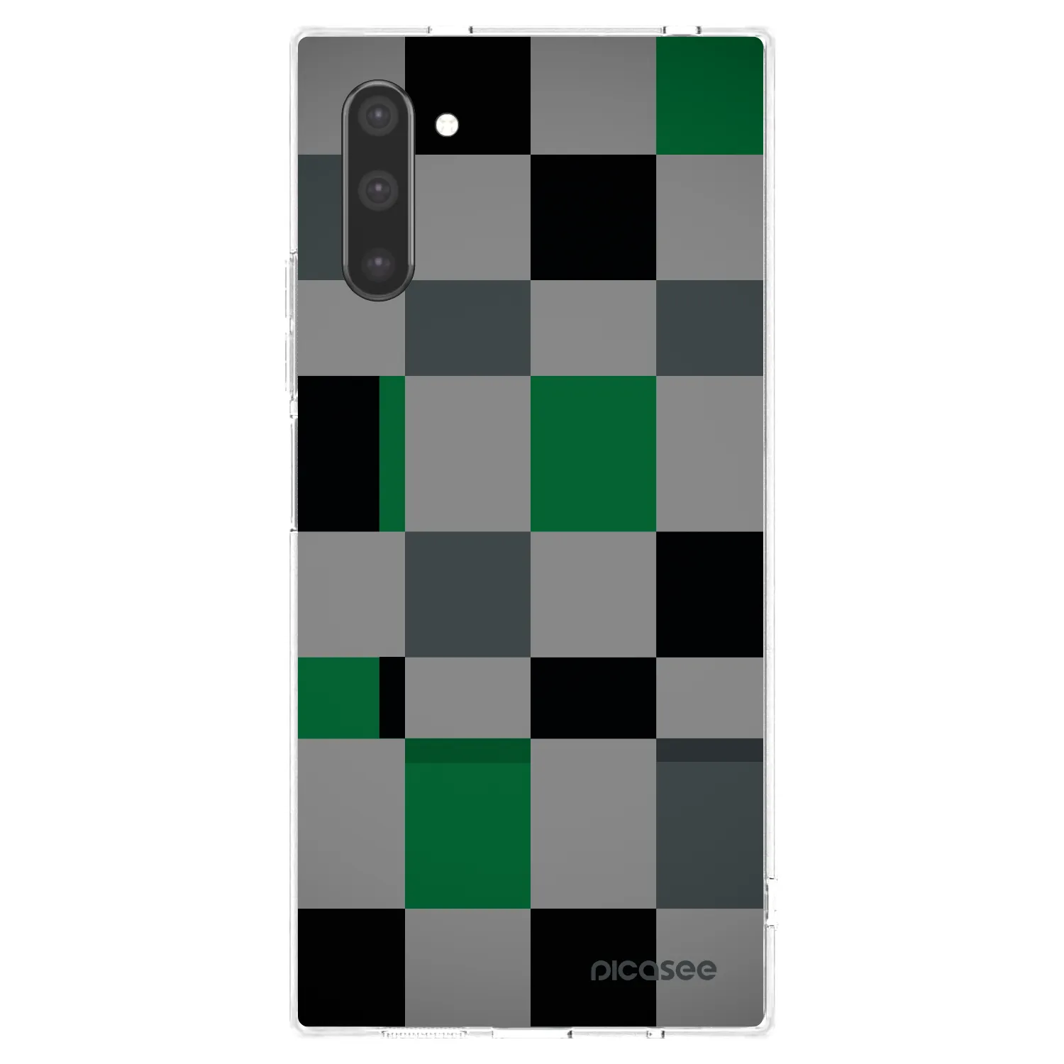Picasee silikónový prehľadný obal pre Samsung Galaxy Note 10 N970F - Block Grid