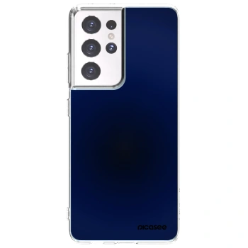 Picasee silikónový prehľadný obal pre Samsung Galaxy S21 Ultra 5G G998B - Deep Ocean