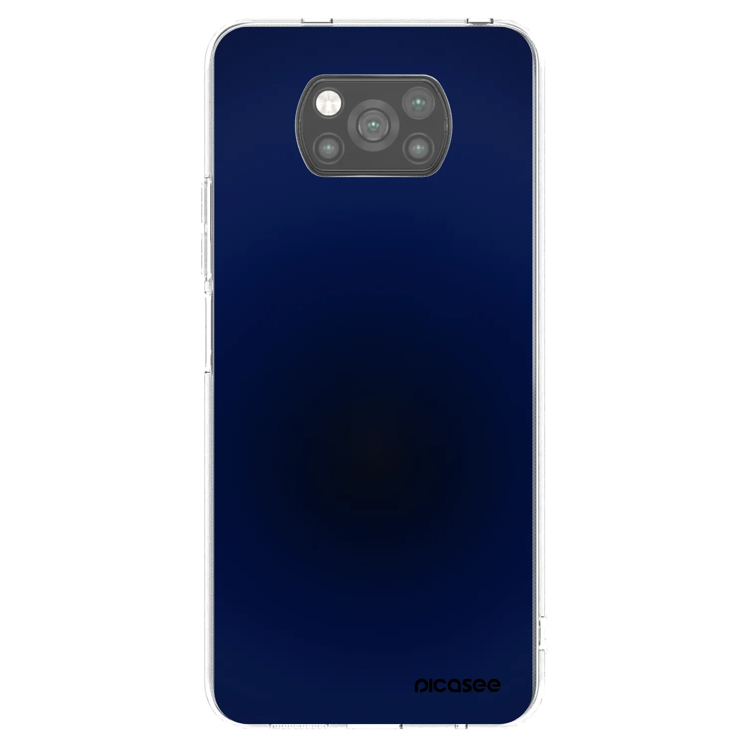 Picasee silikónový čierny obal pre Xiaomi Poco X3 - Deep Ocean