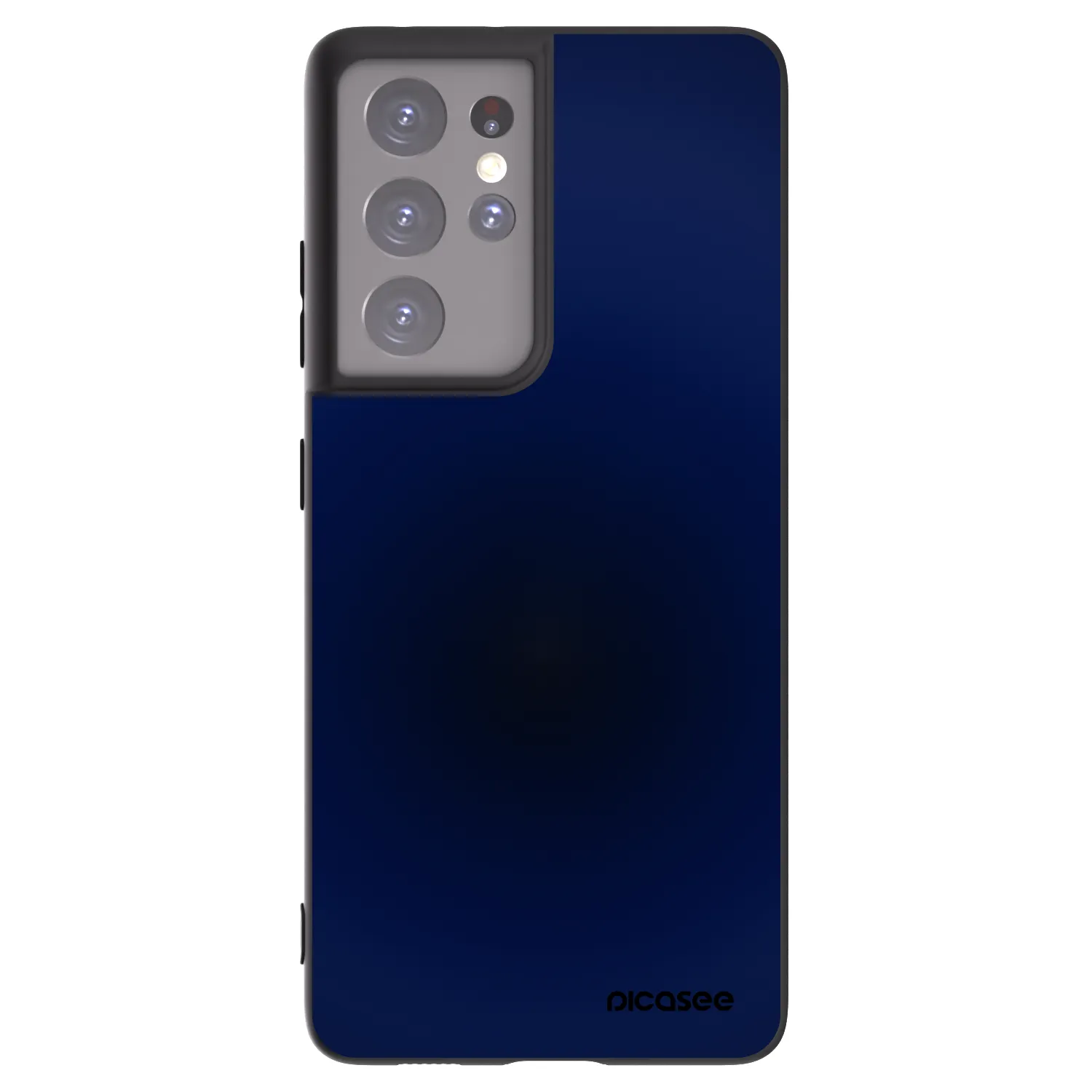 Picasee silikónový čierny obal pre Samsung Galaxy S21 Ultra 5G G998B - Deep Ocean