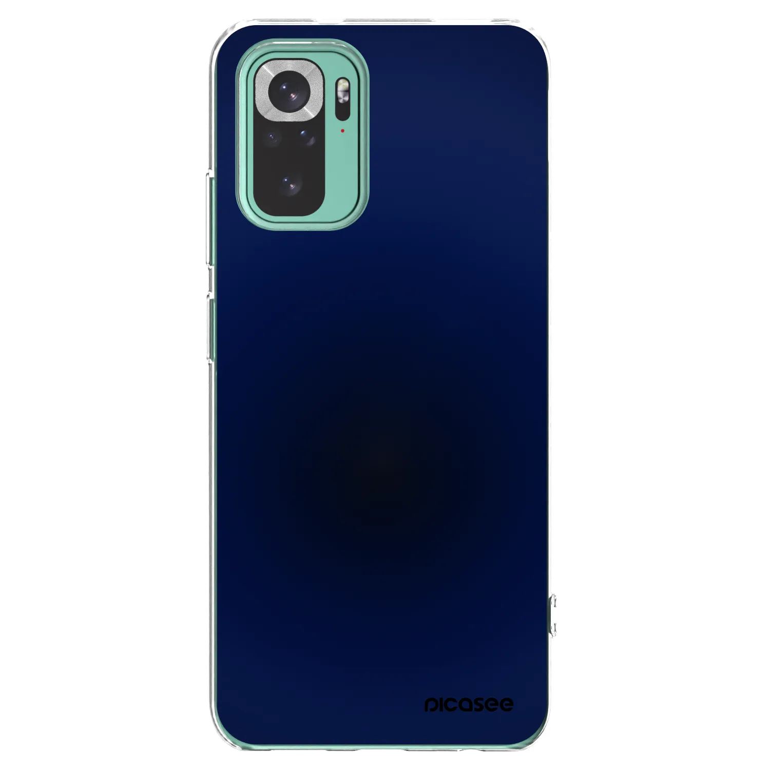 Picasee silikónový prehľadný obal pre Xiaomi Redmi Note 10 Pro - Deep Ocean