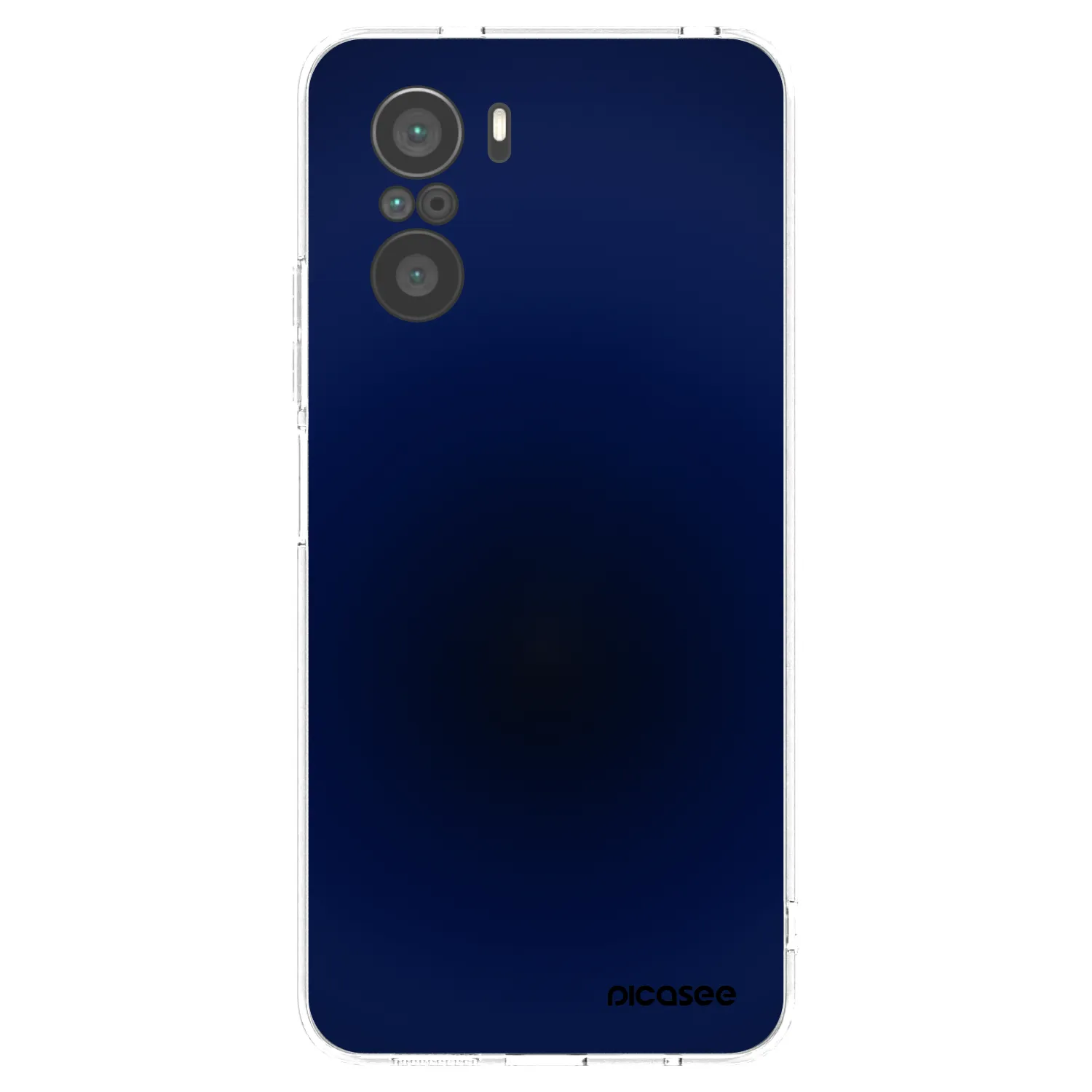 Picasee silikónový prehľadný obal pre Xiaomi Poco F3 - Deep Ocean