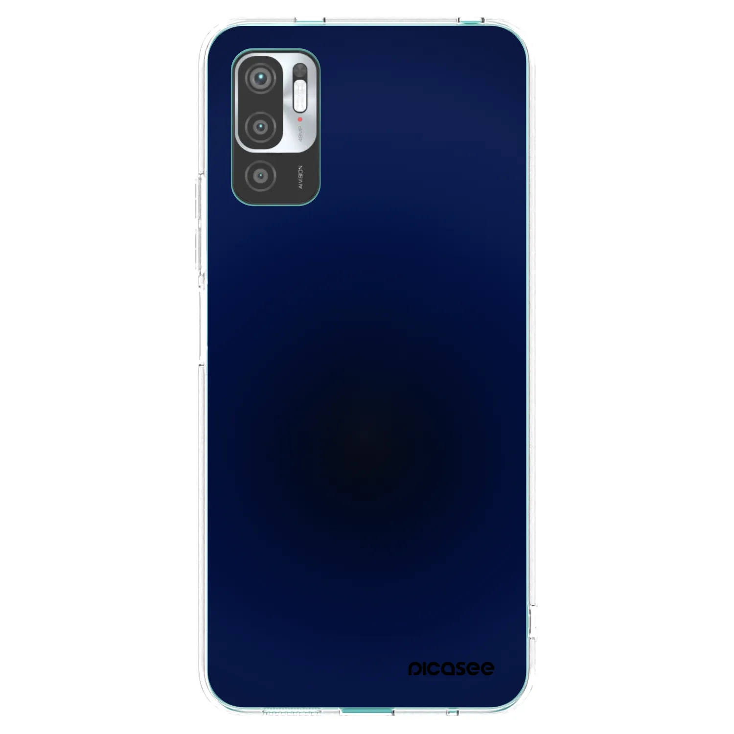 Picasee silikónový prehľadný obal pre Xiaomi Redmi Note 10 5G - Deep Ocean
